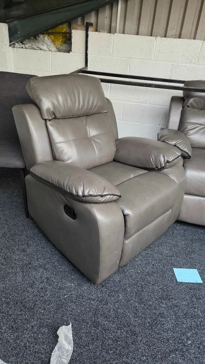Grey reclining armchair-- clearance offer - Image 2