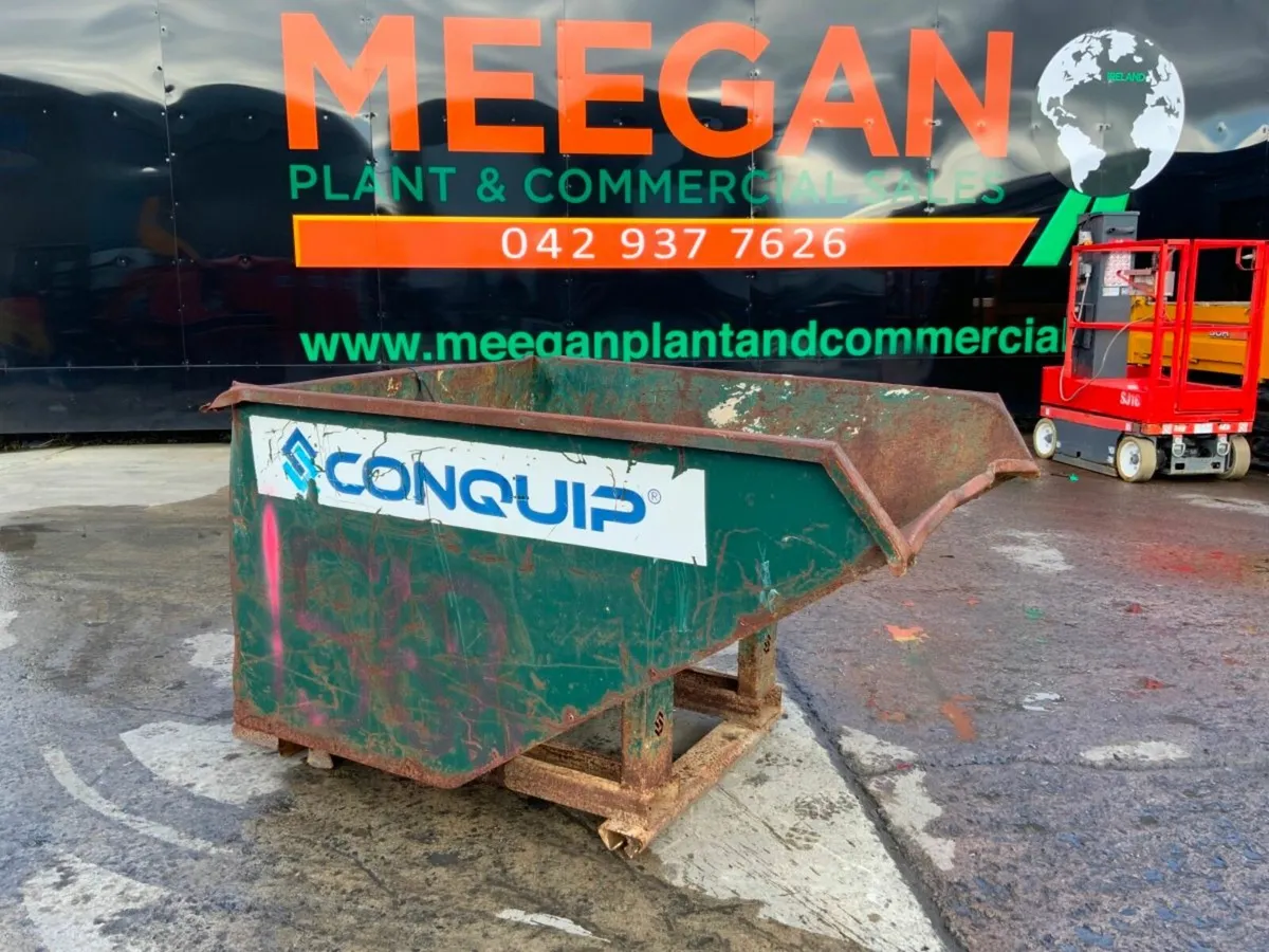 1200lts CONQUIP AUTOLOCK TIPPING SKIP.....1568k - Image 1