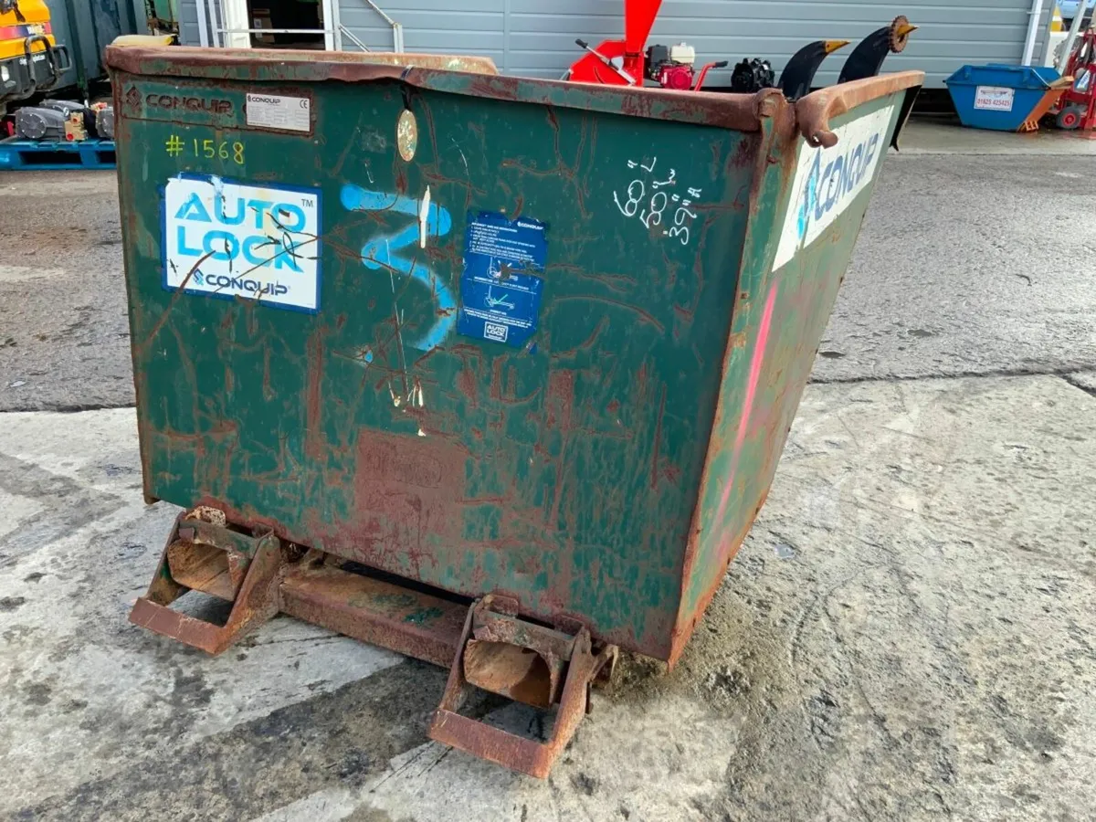 1200lts CONQUIP AUTOLOCK TIPPING SKIP.....1568k - Image 4