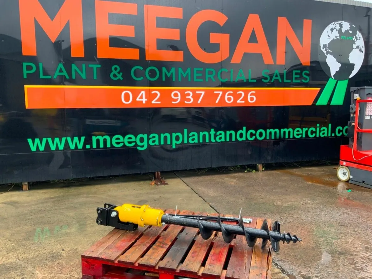 8" HYDRAULIC GROUND AUGER / EARTH DRILL.1788 - Image 1