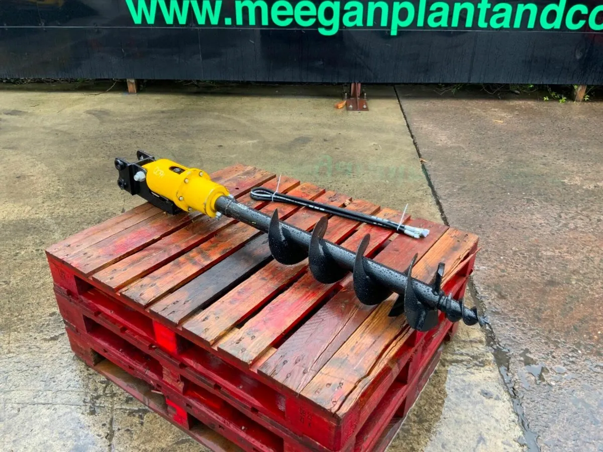 8" HYDRAULIC GROUND AUGER / EARTH DRILL.1788 - Image 4