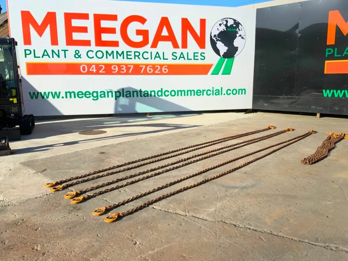 6.0mts x 10mm TWO LEG LIFTING CHAINS......1060. - Image 1