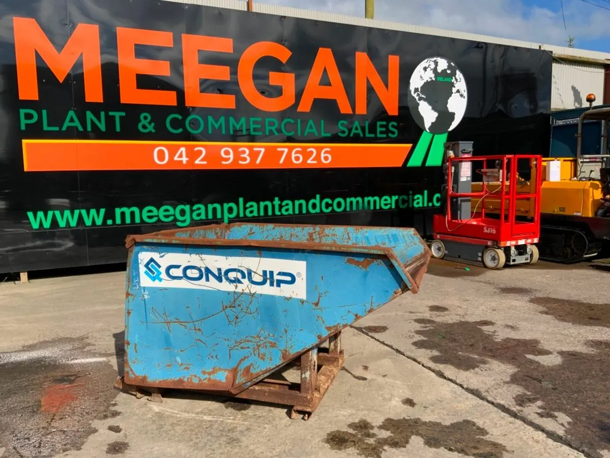 1200lts CONQUIP AUTOLOCK TIPPING SKIP....1565k. - Image 1