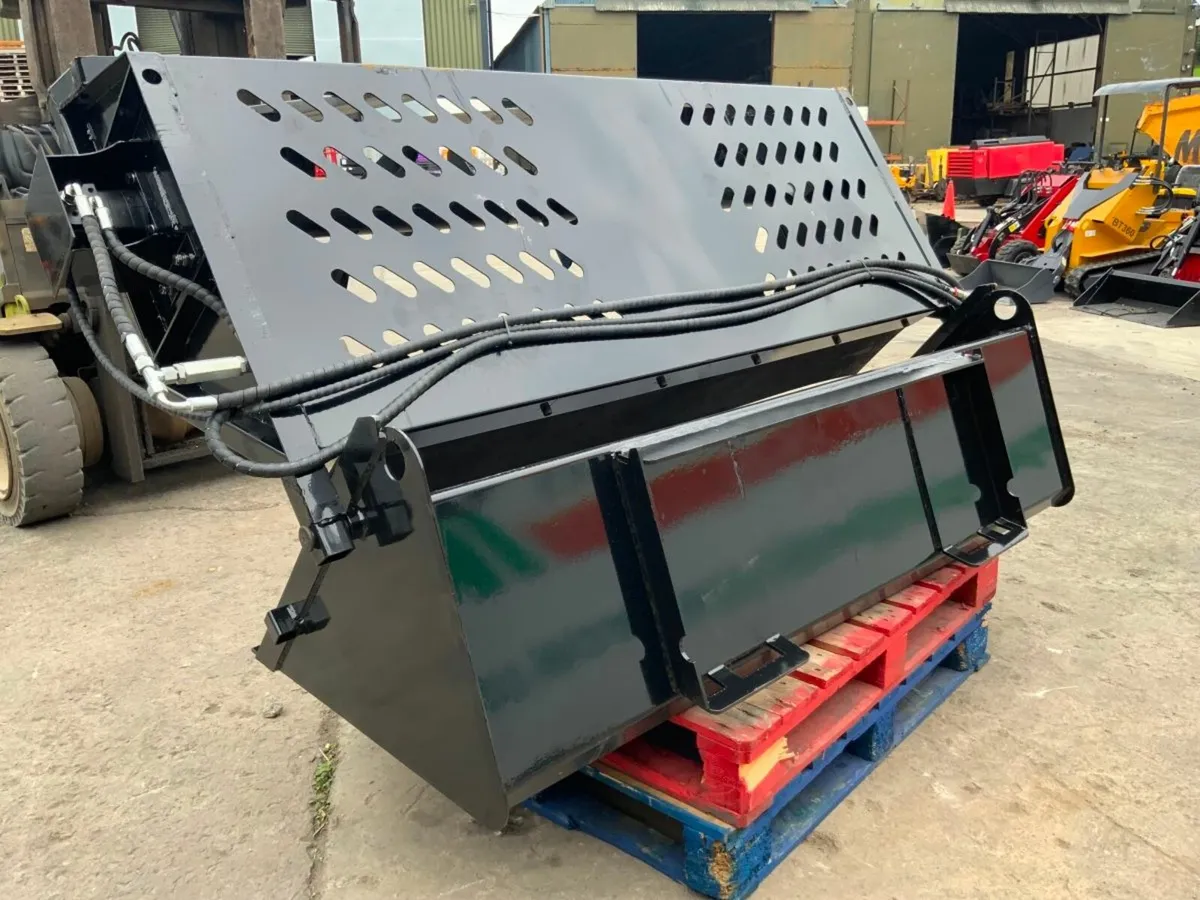 SKID STEER STONE RAKE / COLLECTOR BOX....1240. - Image 4