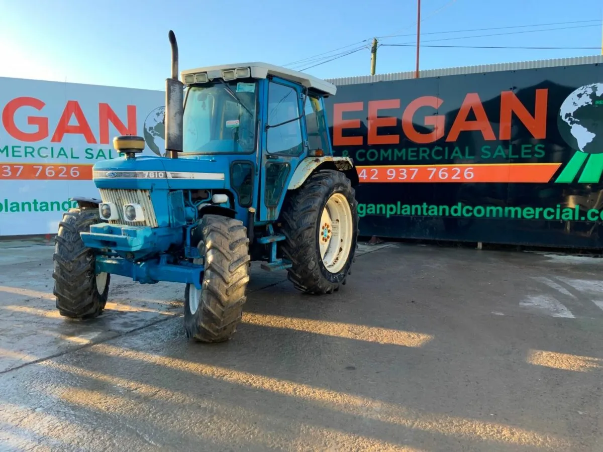 FORD 7610 4wd TRACTOR.....7091 hrs. - Image 1