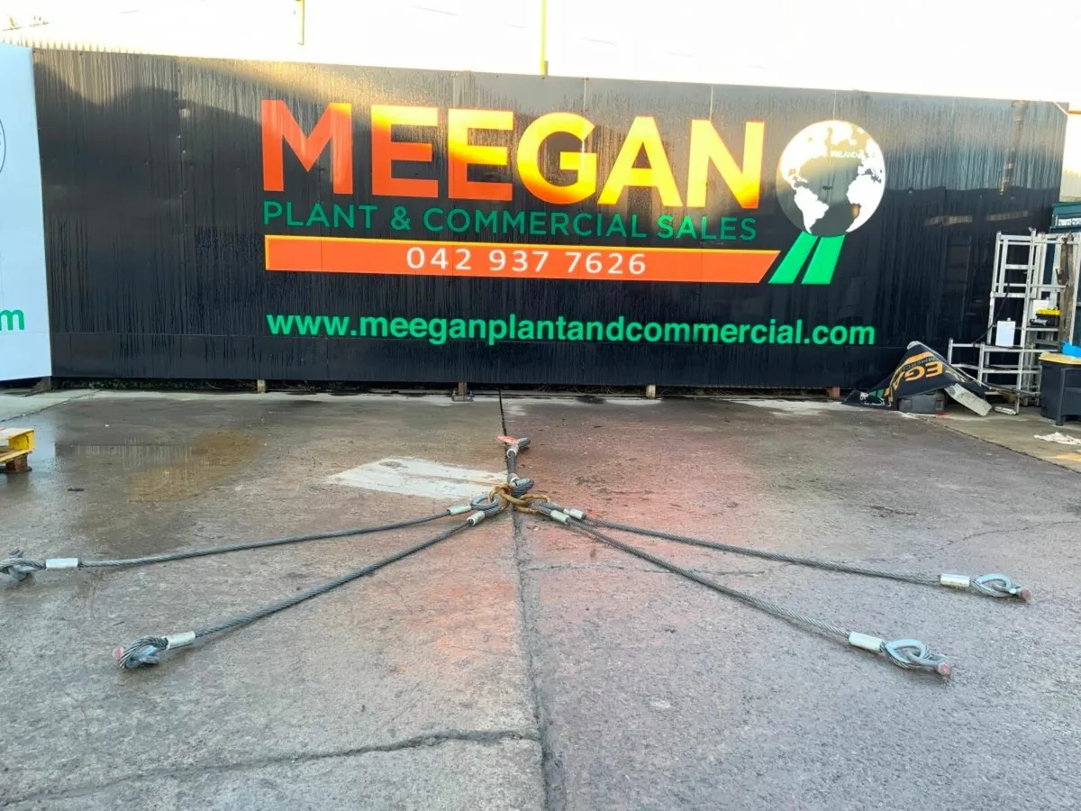 4 LEG WIRE ROPE LIFTING SLINGS. - Image 1
