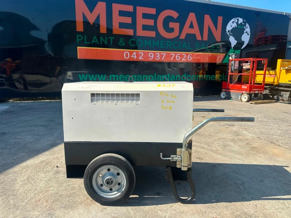 2018 GENERATOR GENSET... 6 KVA ...874 HRS..713T - Image 1