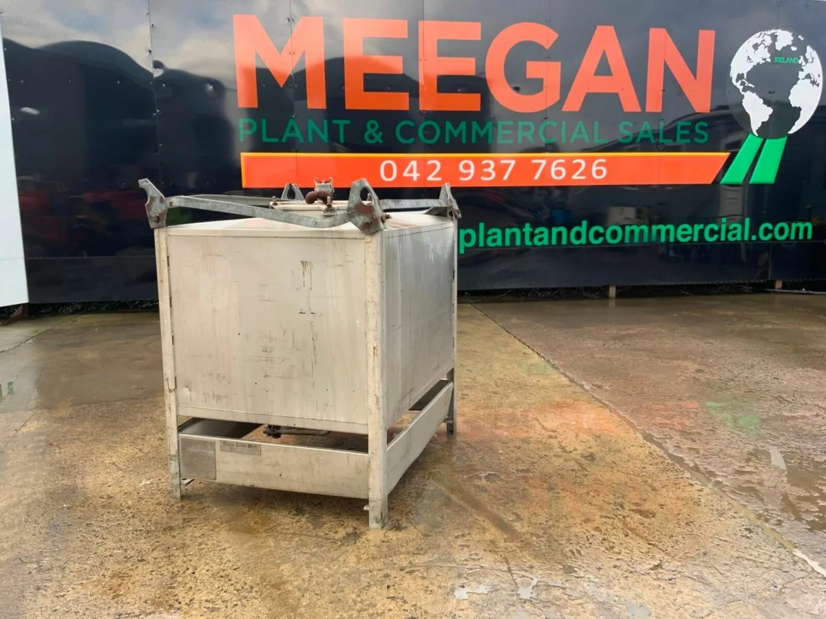 1000 ltr STAINLESS STEEL STORAGE BOWSER TANK...706 - Image 1