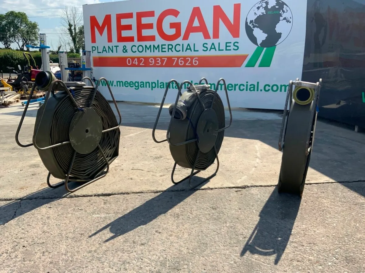 6" x 150ft LAY FLAT HOSE & REEL....EX MOD......389 - Image 3