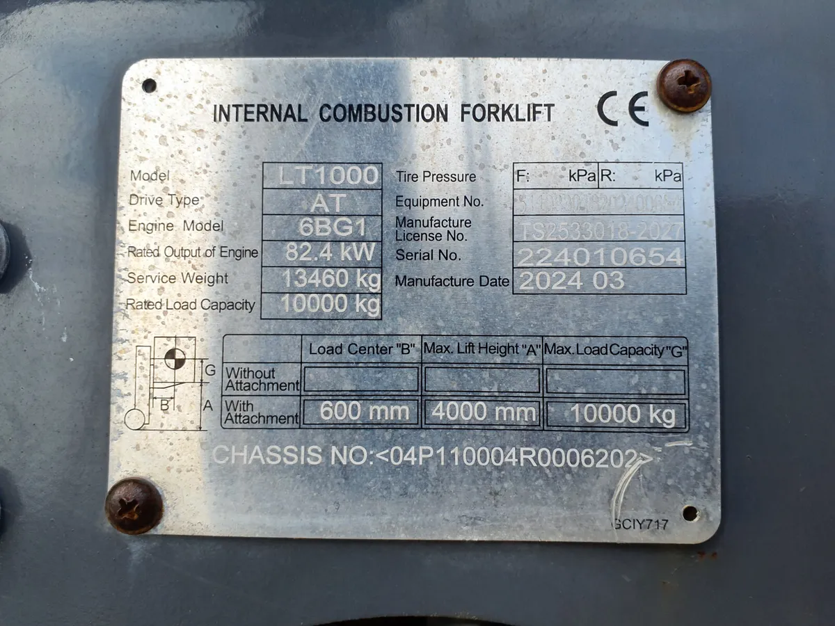Forklift 10 Ton DGM hi specification 2025 - Image 3