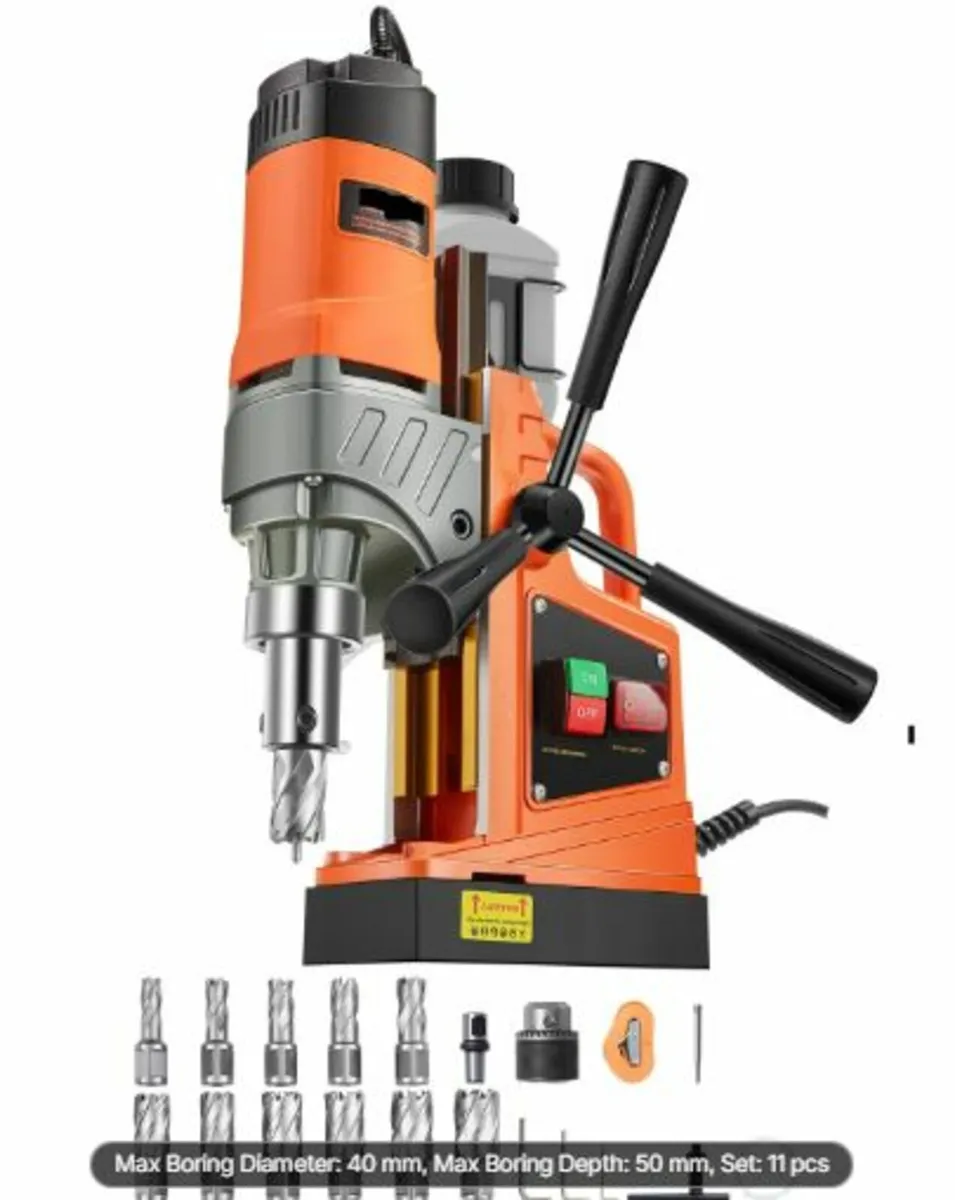 Magnetic Drill,1450W Motor 1.6 in Boring Diameter - Image 1