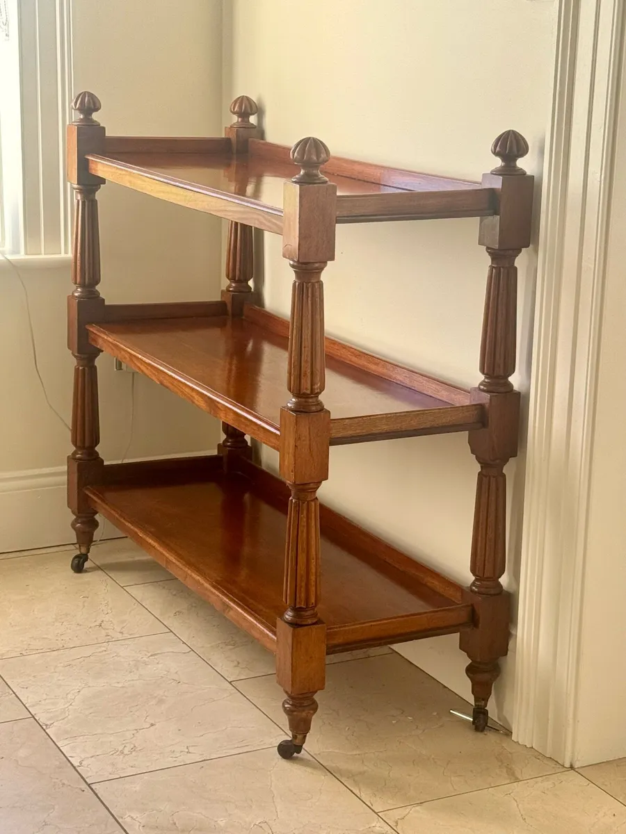 Antique Mahogany Dumb Waiter - Image 1