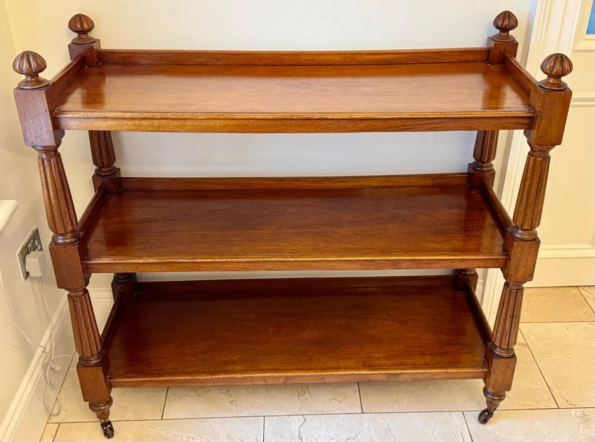 Antique Mahogany Dumb Waiter - Image 2