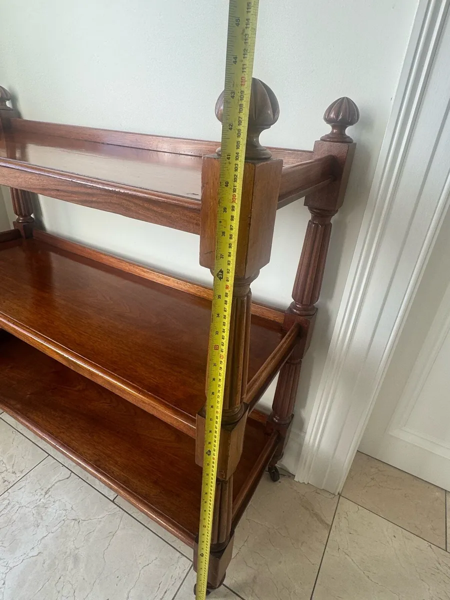 Antique Mahogany Dumb Waiter - Image 4