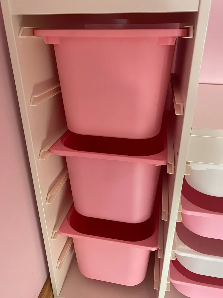 Kids toy storage  unit with boxes included . - Image 1