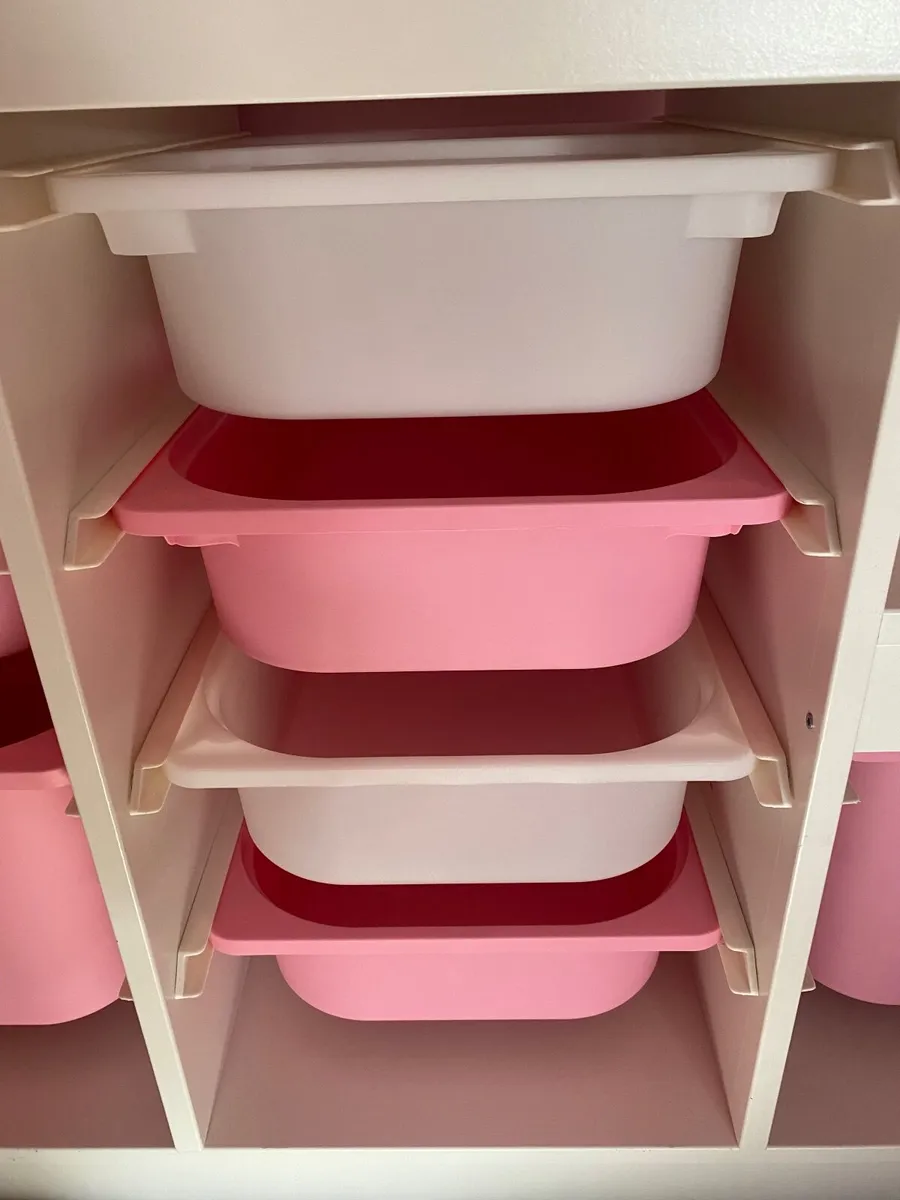 Kids toy storage  unit with boxes included . - Image 2