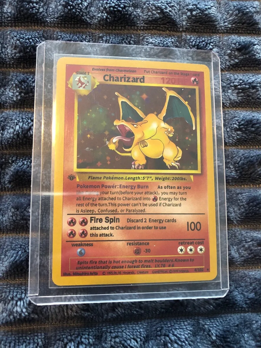 Charizard Pokemon Card - 1st Edition - Replica - Image 1