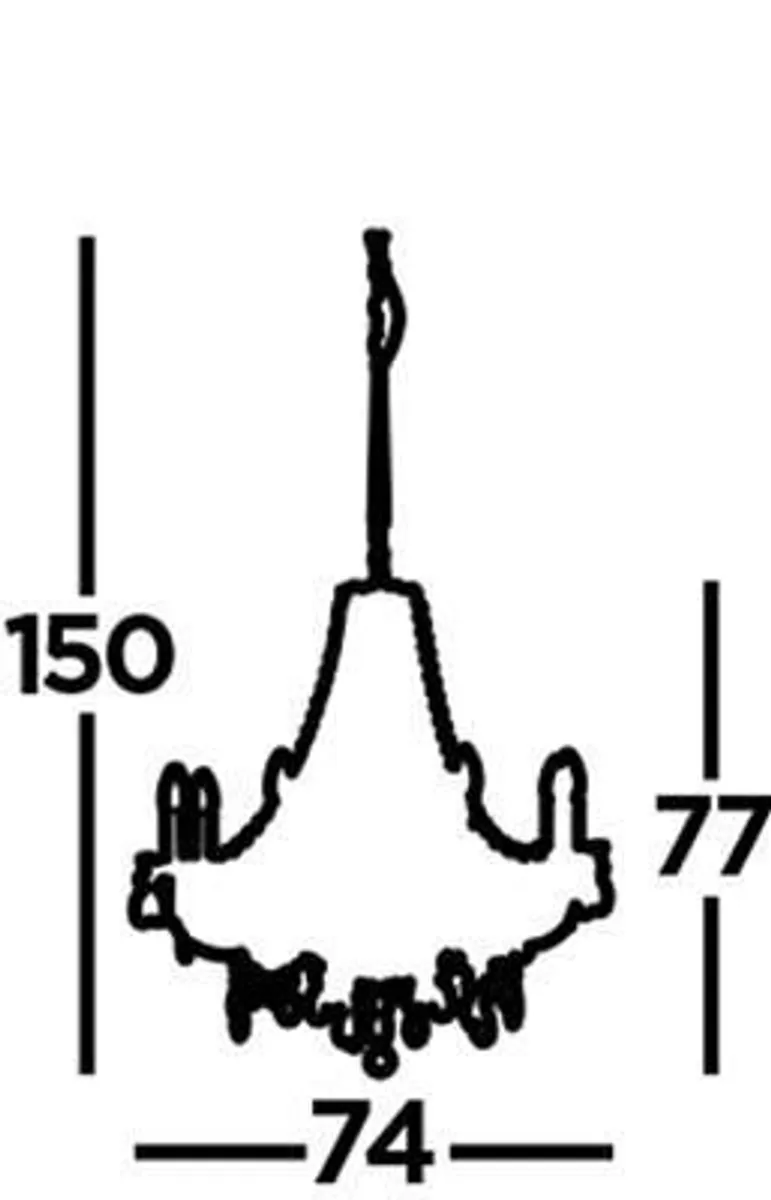 8 Bulb Chandelier - Image 2