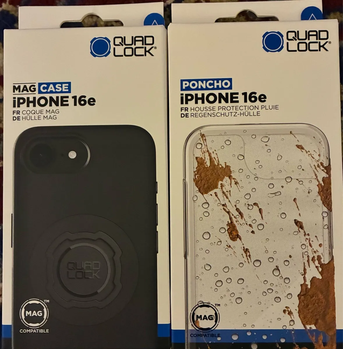 Quad lock & Poncho CASE for an IPhone 6e €45