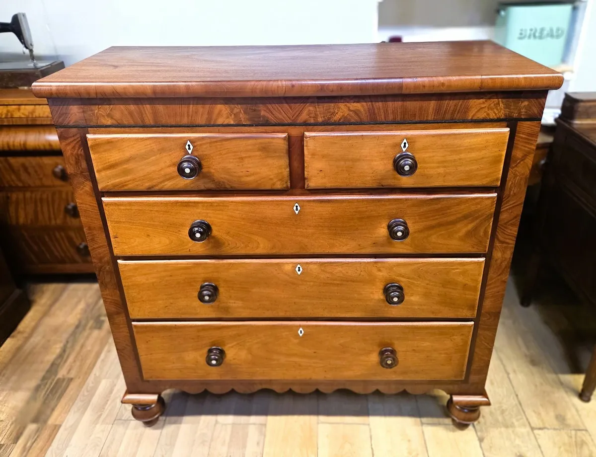 Large Victorian Mahogany Chest- Circa 1860 - Image 2