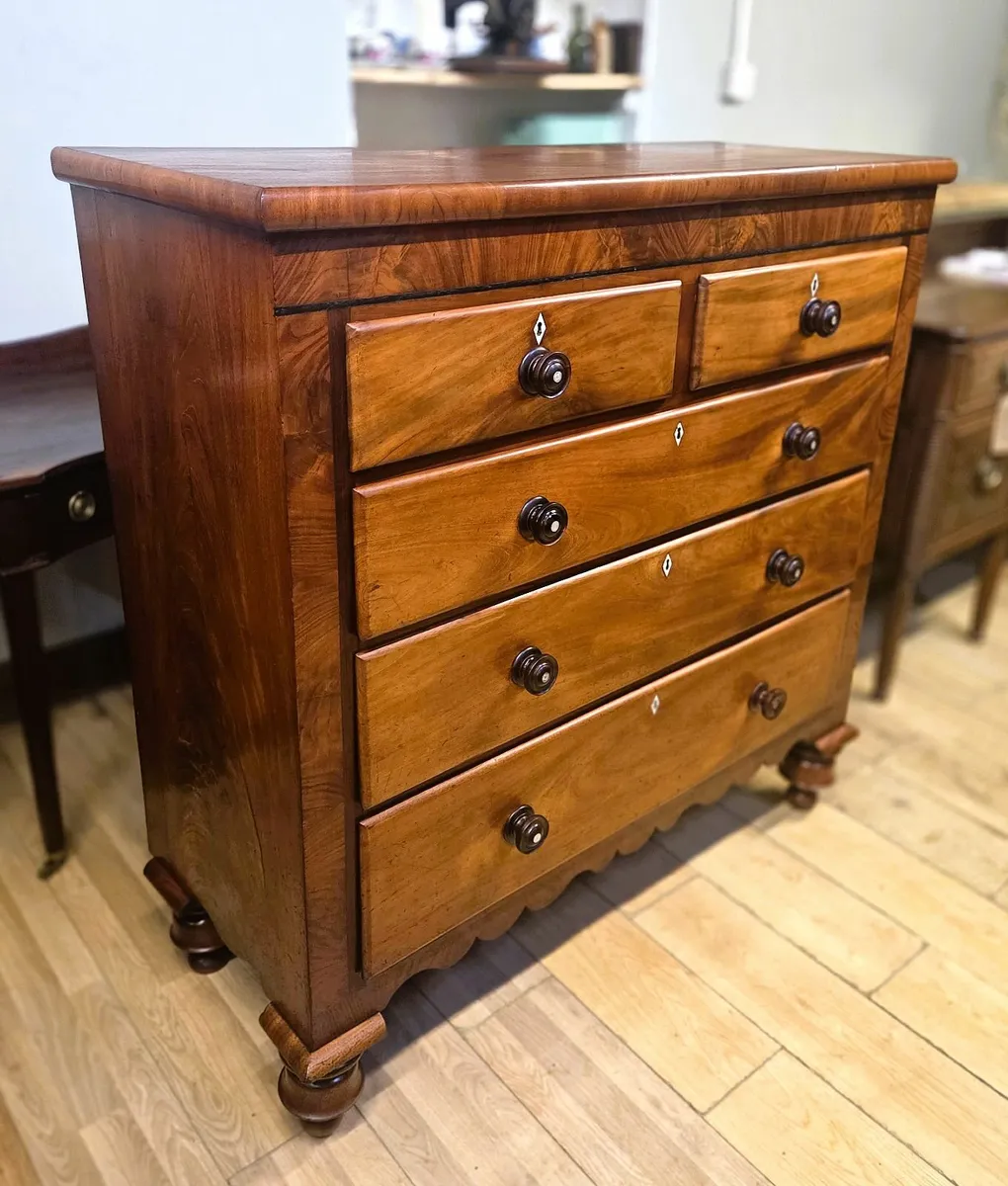 Large Victorian Mahogany Chest- Circa 1860 - Image 4