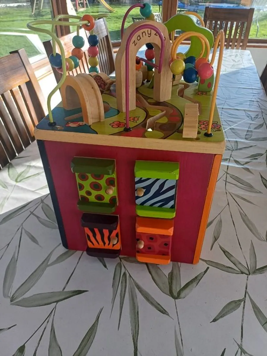 Zany Zoo Wooden Activity Cube Assortment - Image 1