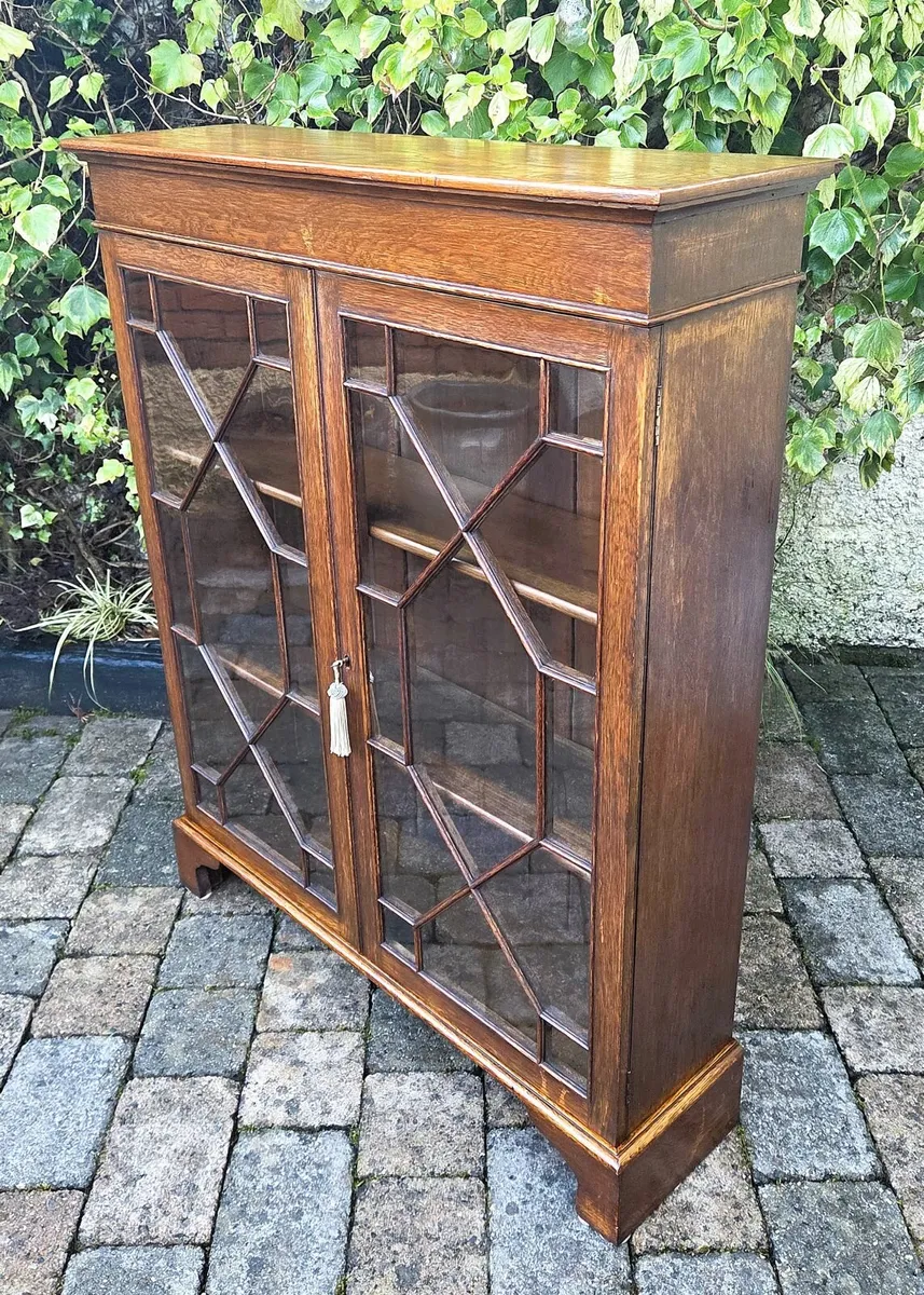 Edwardian Oak Bookcase- Circa 1910 - Image 1
