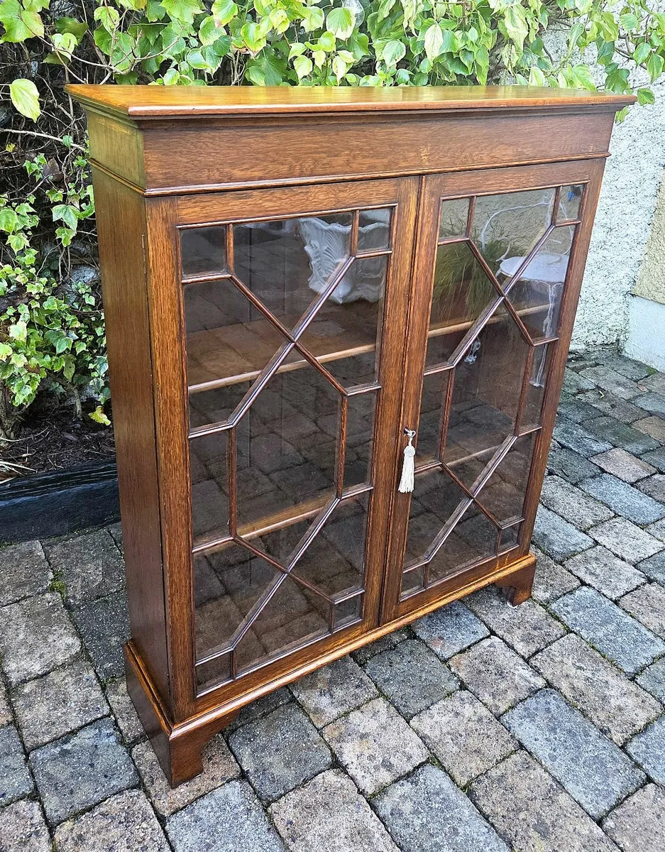 Edwardian Oak Bookcase- Circa 1910 - Image 3