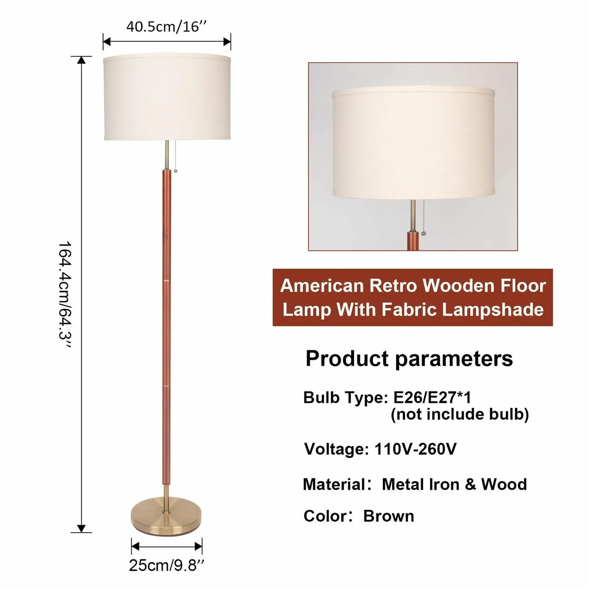 Modern Floor Lamp Mid Century Living Room 64 - Image 3