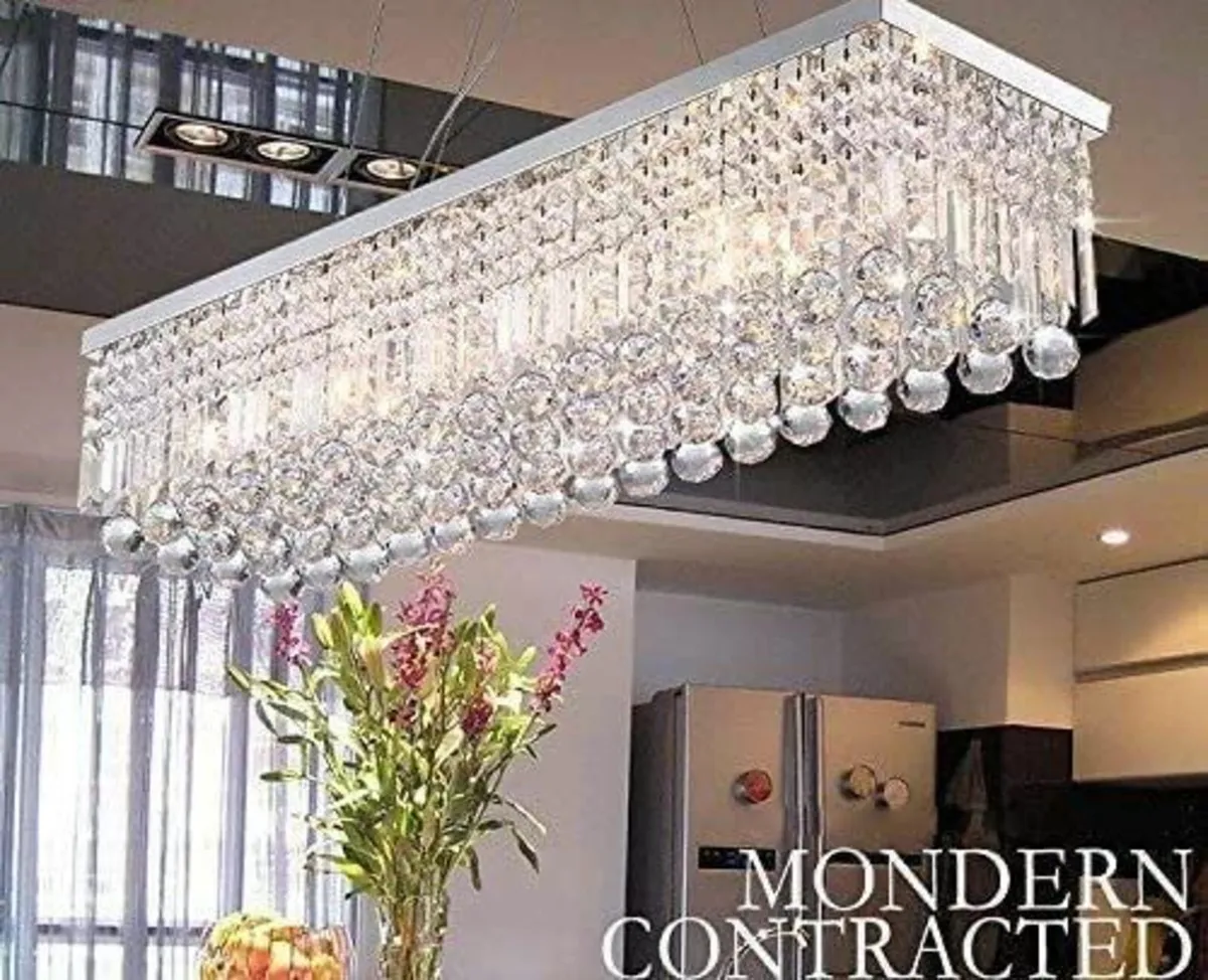 Modern Crystal Chandelier Lights Luxury Clear K9 - Image 3
