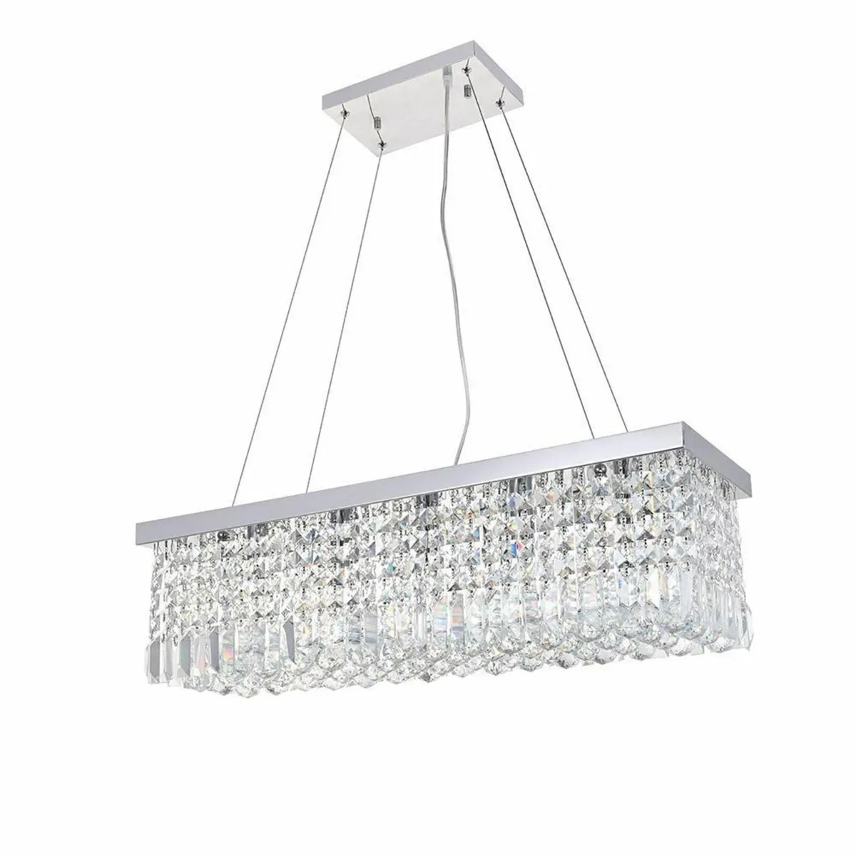 Modern Crystal Chandelier Lights Luxury Clear K9 - Image 1