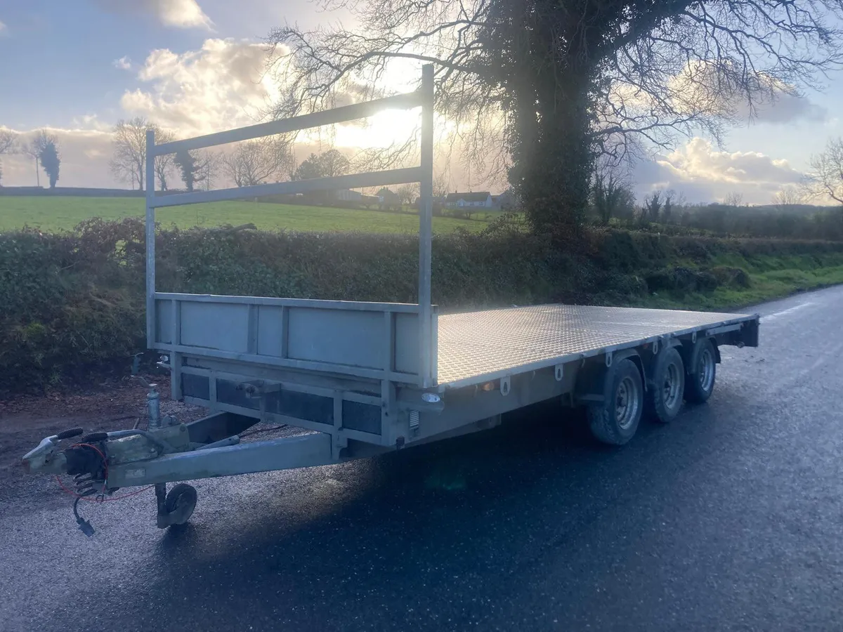 2018 Nugent 18ft x7’6 Flat Trailer NO VAT - Image 1