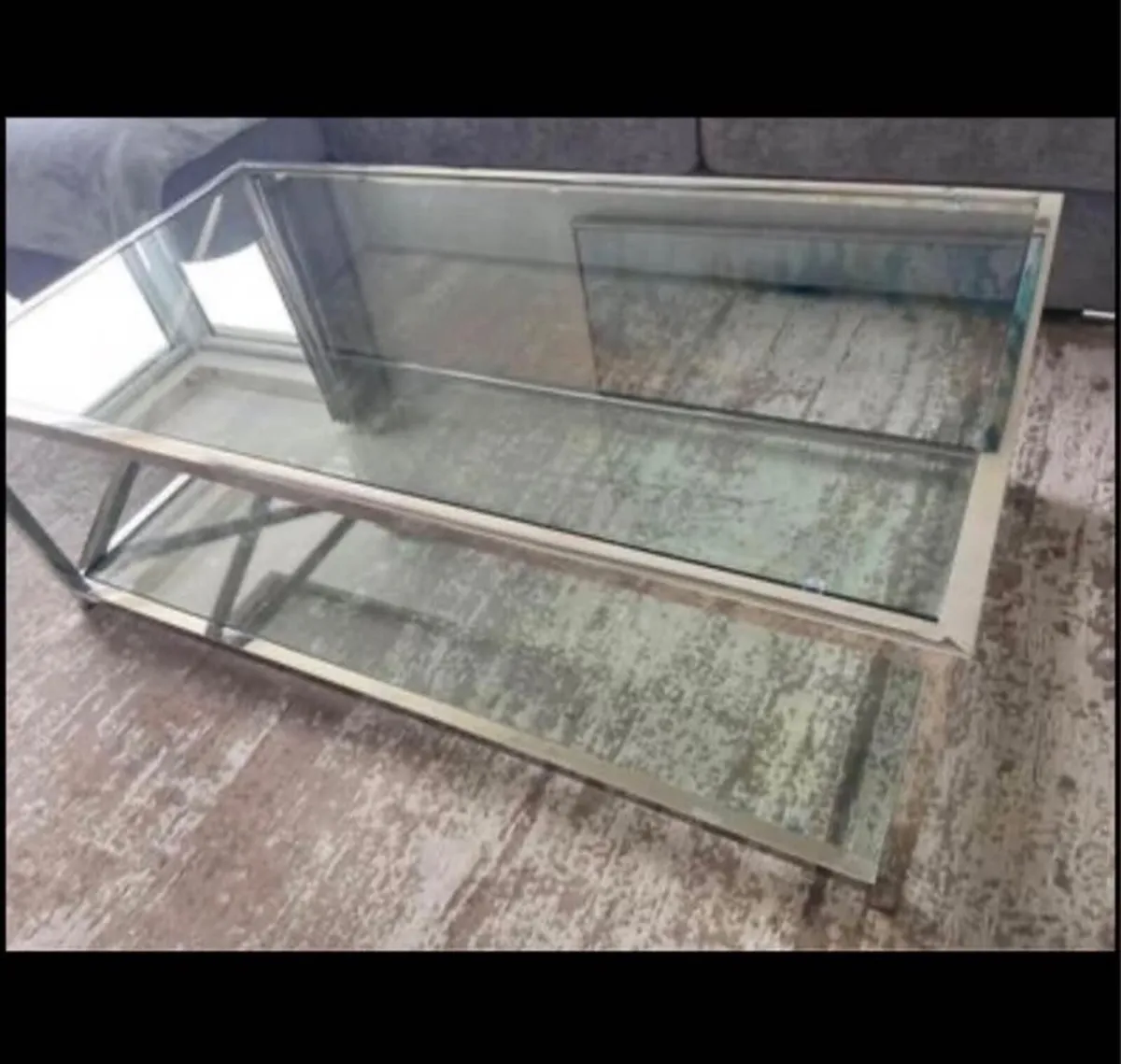 Steel Frame Coffee Table - Image 2