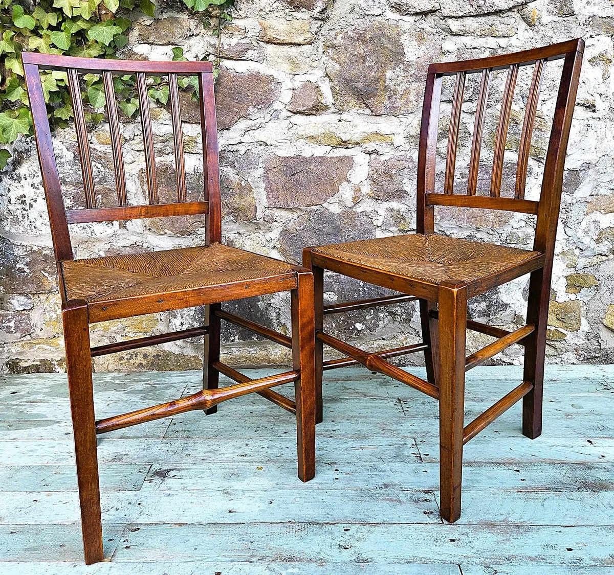 Antique French Farmhouse Chairs- Circa 1900 - Image 3