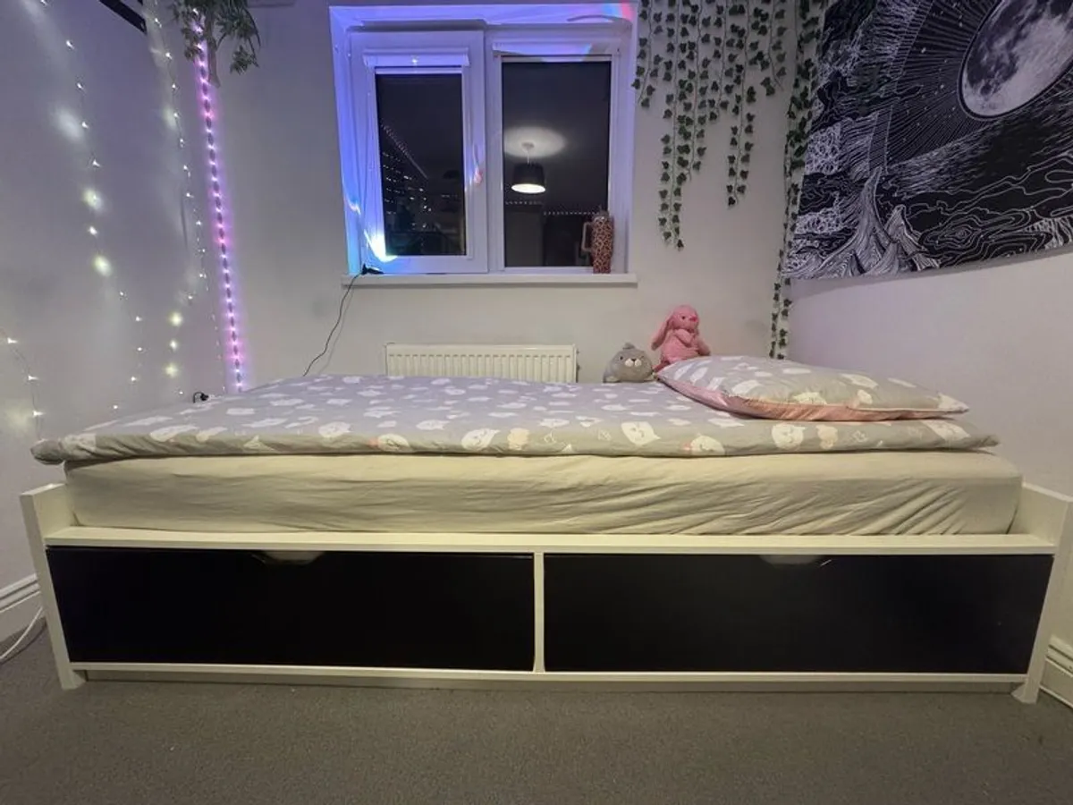 IKEA FLAXA bed frame with storage drawers - Image 1