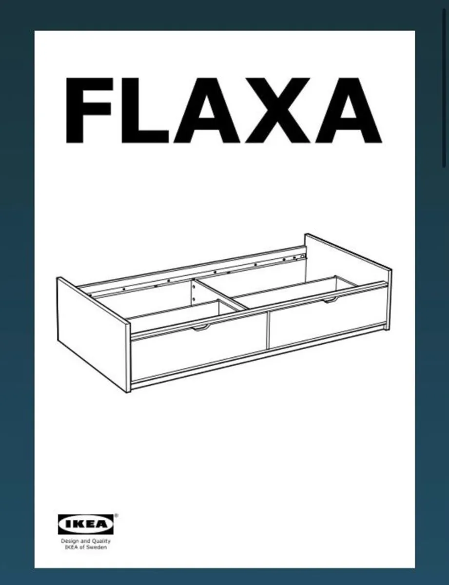 IKEA FLAXA bed frame with storage drawers - Image 4