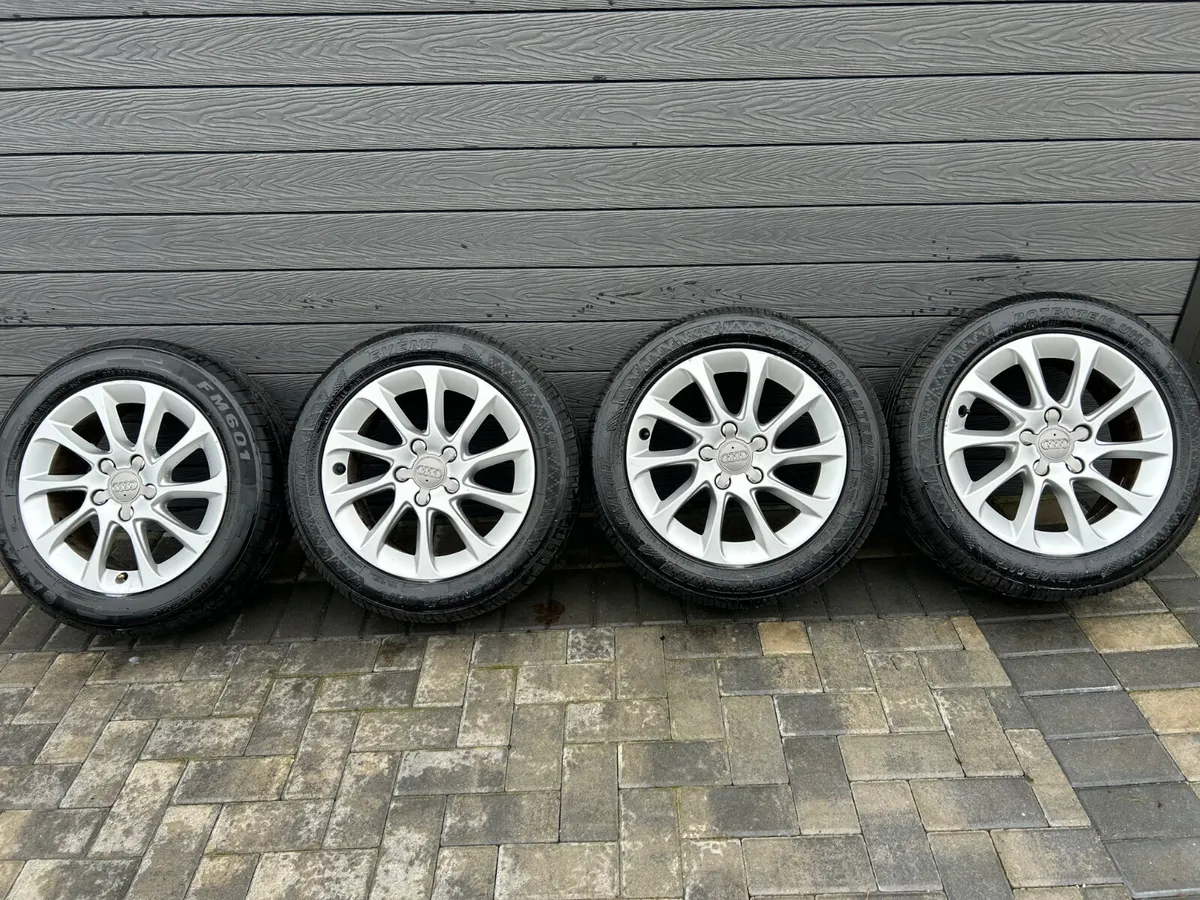 16” GENUINE AUDI ALLOY WHEELS & TYRES - Image 2