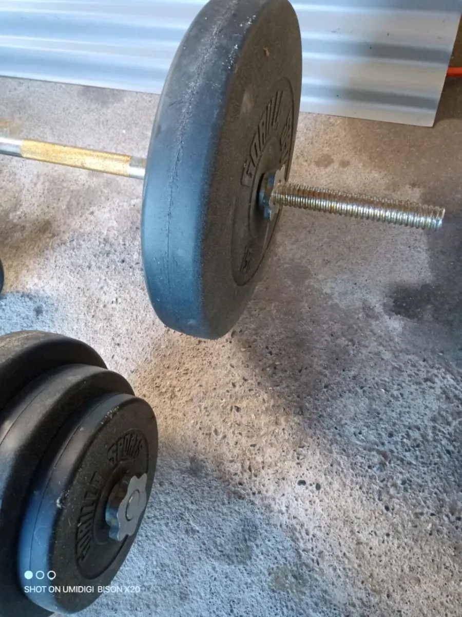 Curl bar, straight bar, dumbell - Image 2