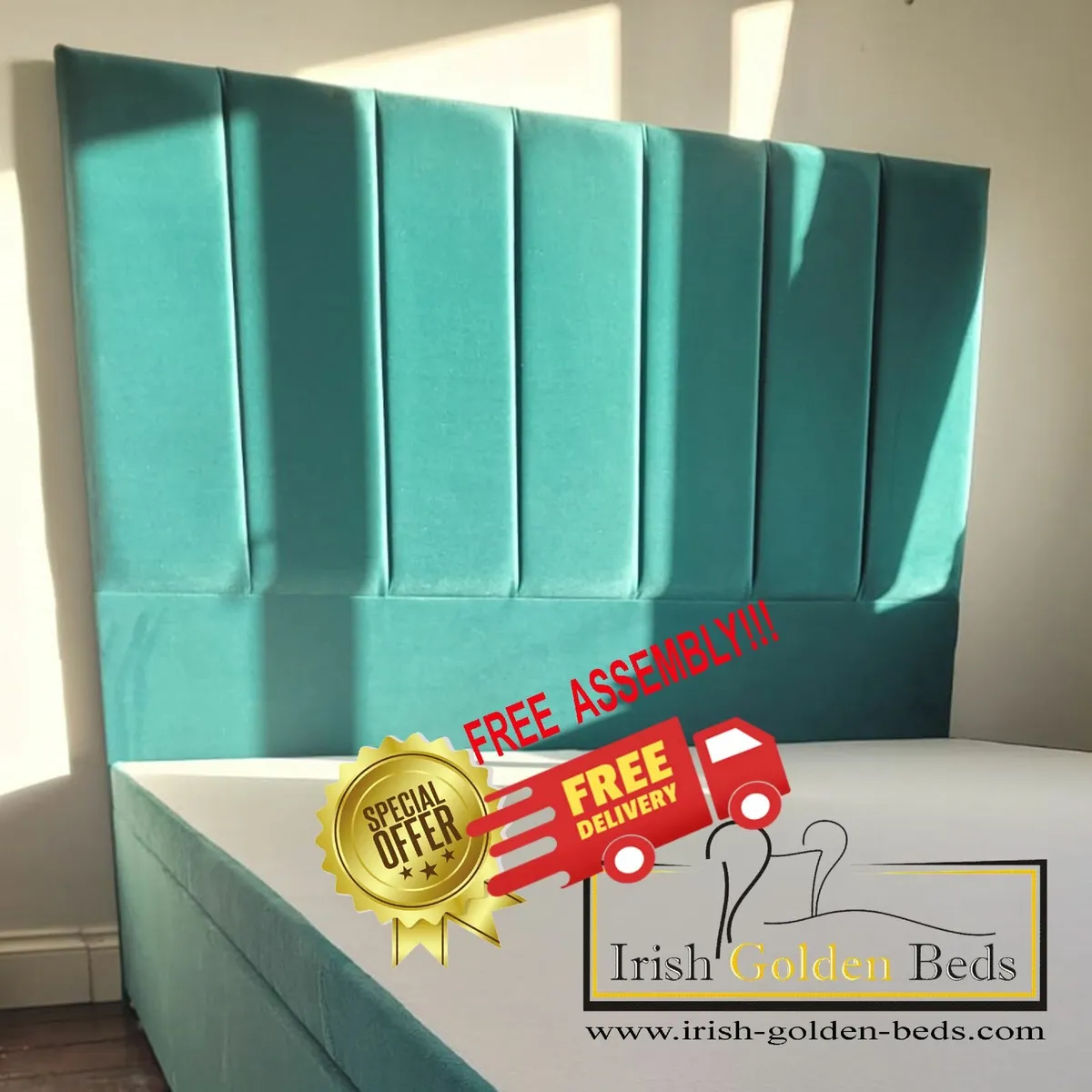 bed frame and headboard, free delivery - Image 3