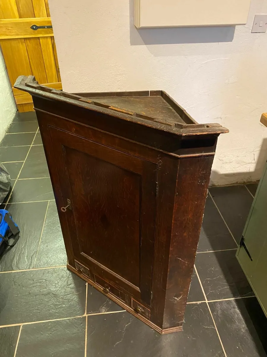 Antique Corner Cabinet - Image 2