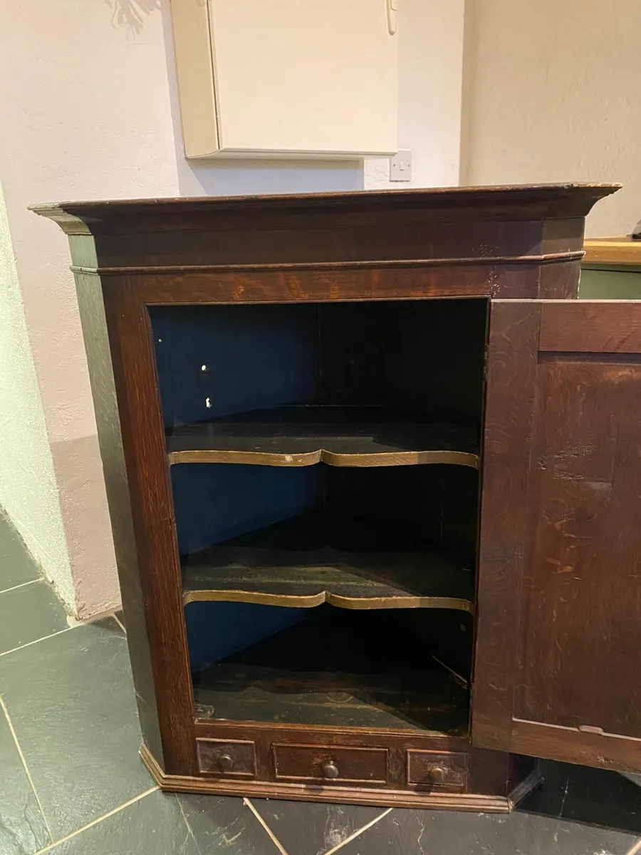 Antique Corner Cabinet - Image 3