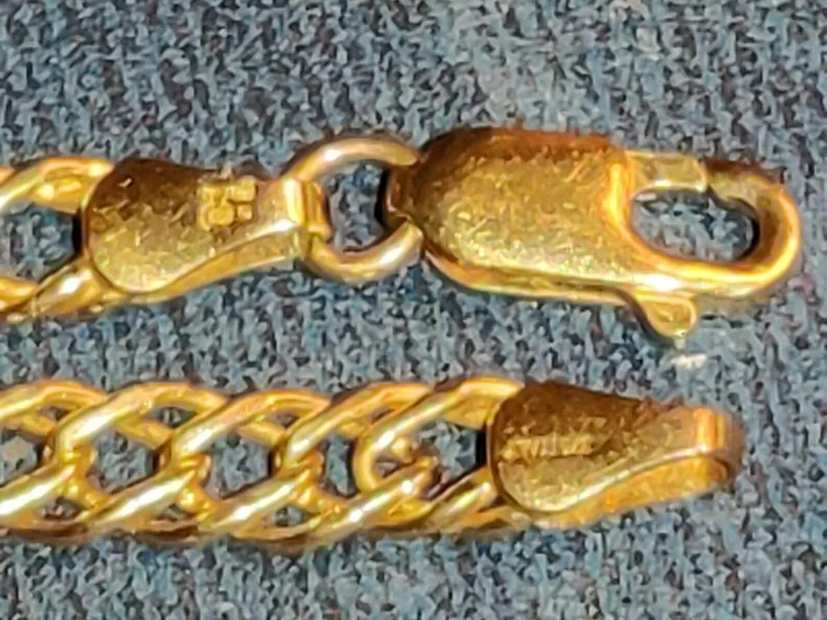 RARE DOUBLE LINK, 9CT SOLID Gold 5.83 Gram Chain ! - Image 4