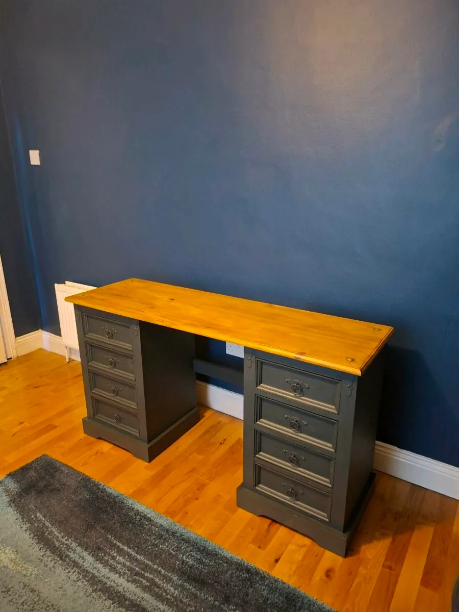 Modern Mexican Pine Desk (Need Sold ASAP) - Image 1