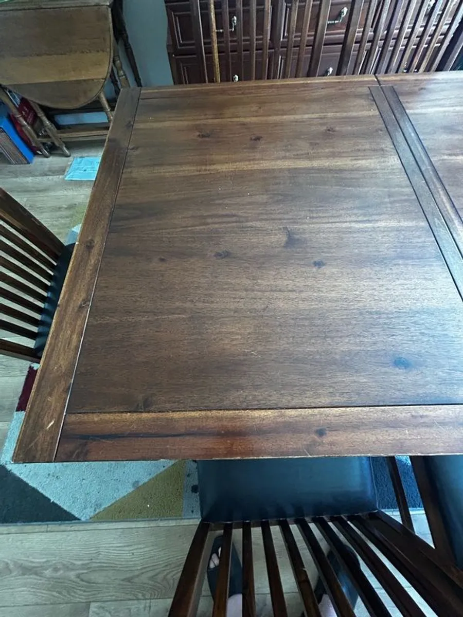 Extendedable sycamore Dining table - Image 2