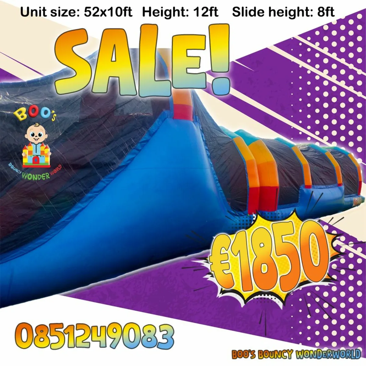 SALE! Bouncy Castle €950 & Obstacle Course €1850 - Image 2