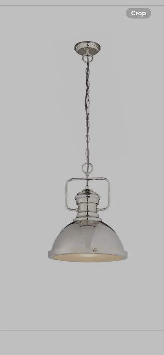 Nickel Industrial Ceiling Pendant Light - Image 1