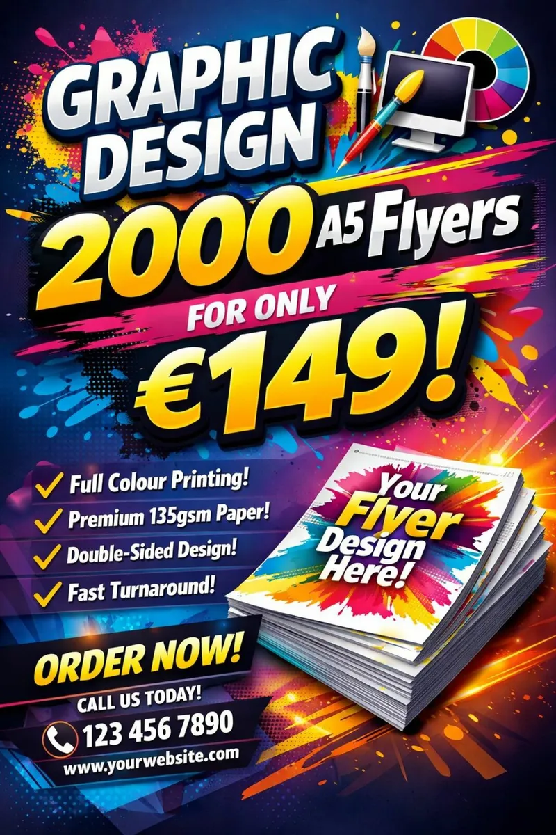 2000 Eye-Catching Flyers – Limited Time Offer!