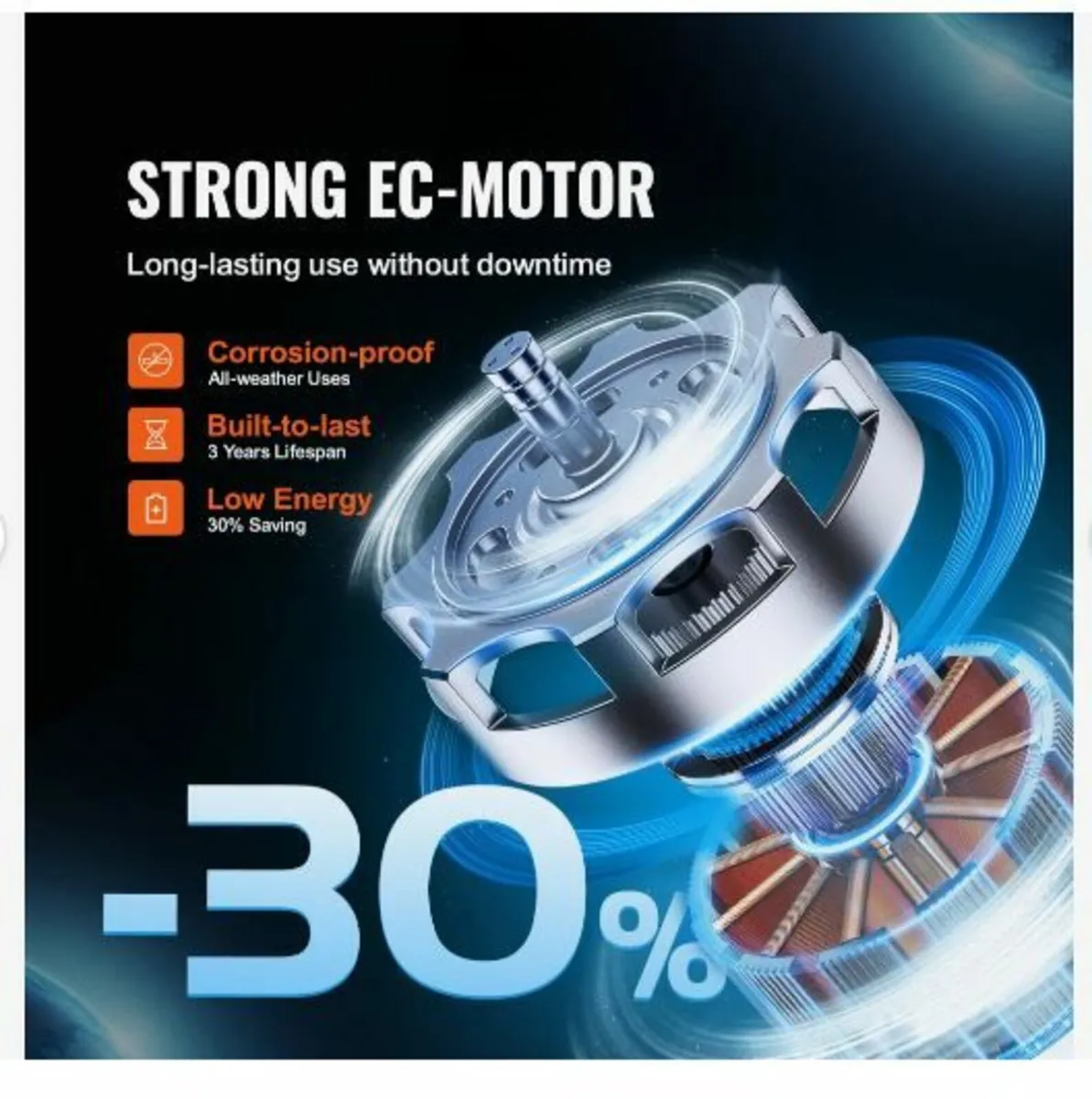 Inline Duct Fan, 102mm 129.7 CFM - Image 2