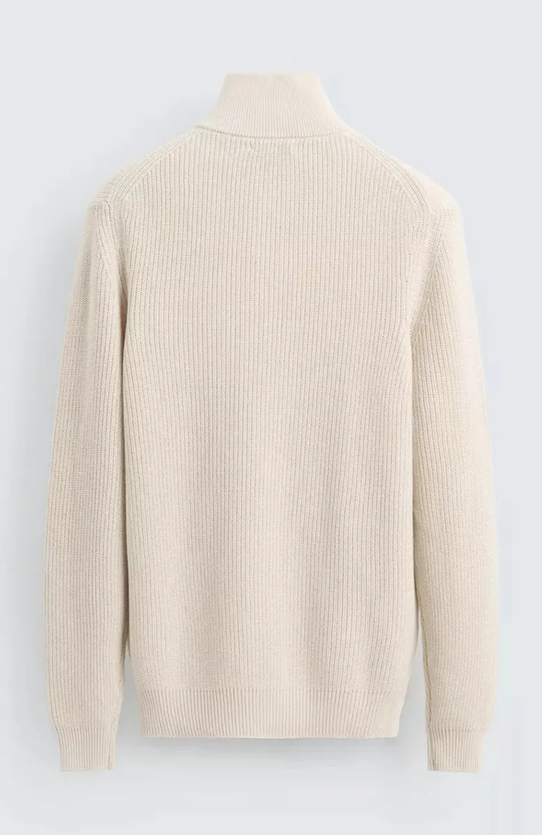 Purl Knit Quarter-Zip Jumper - Image 2