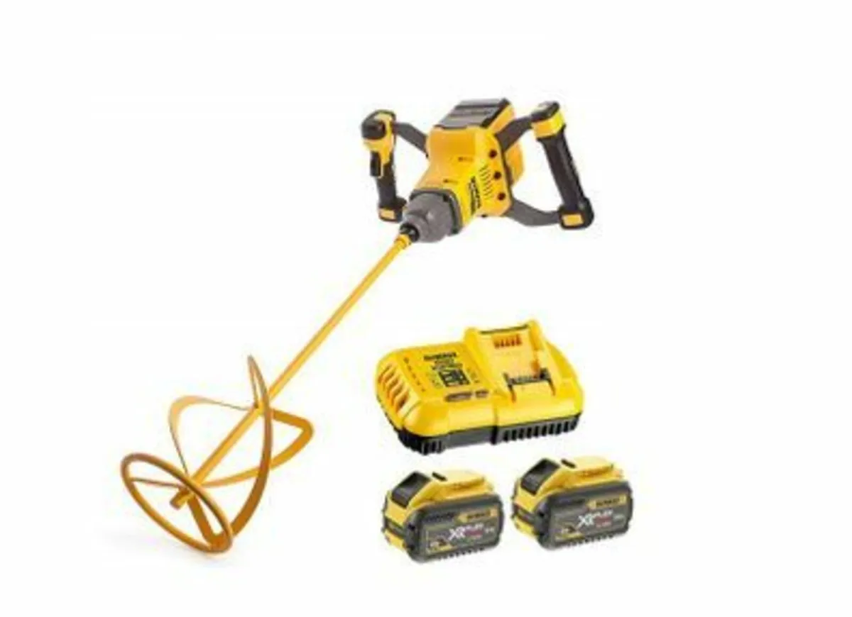 DeWalt DCD240X2 54v 2 x9Ah XR Paddle Mixer Kit